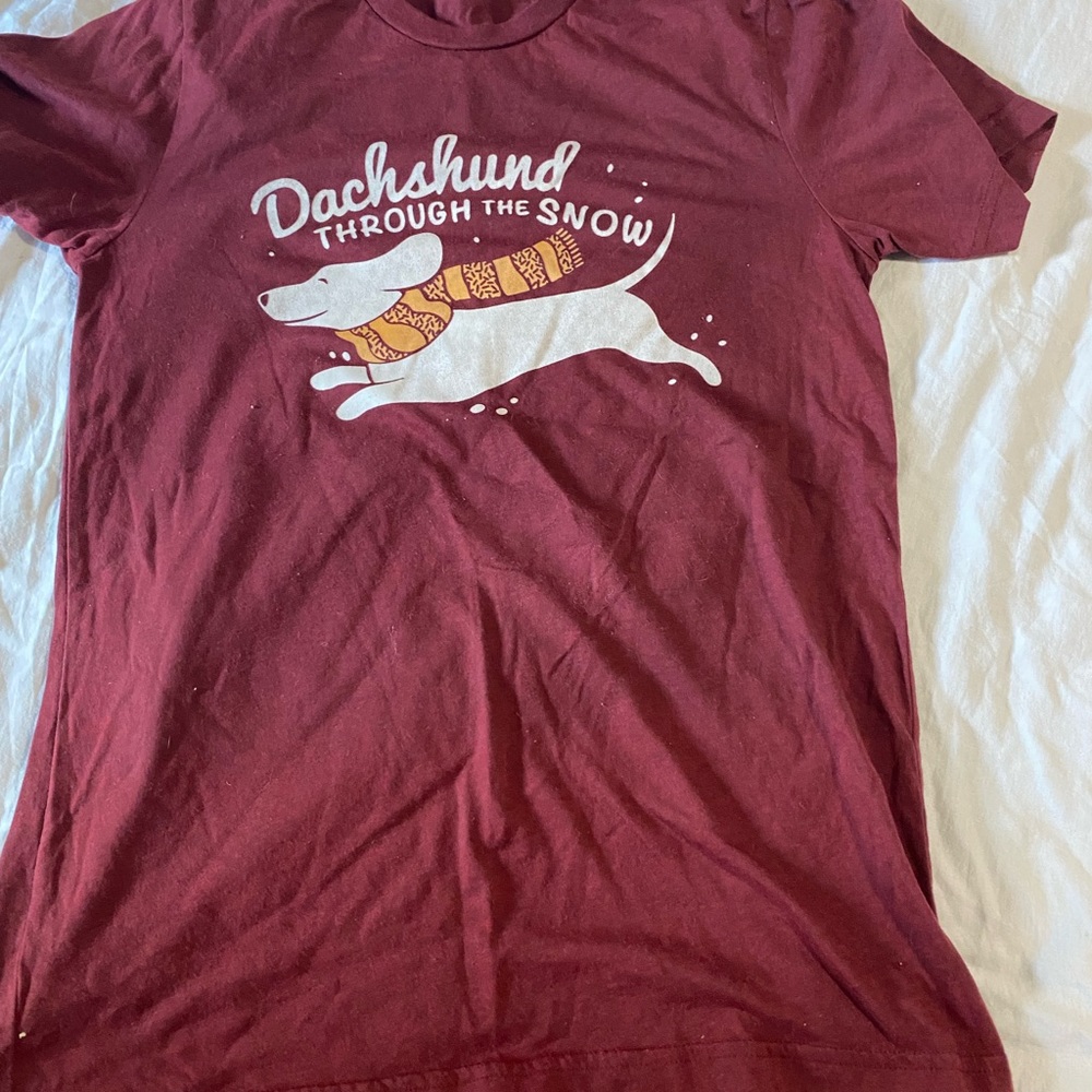 Dachshund winter tee